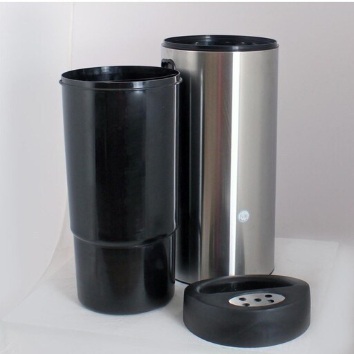 خرید سطل زباله جا سیگاری دار فلزی